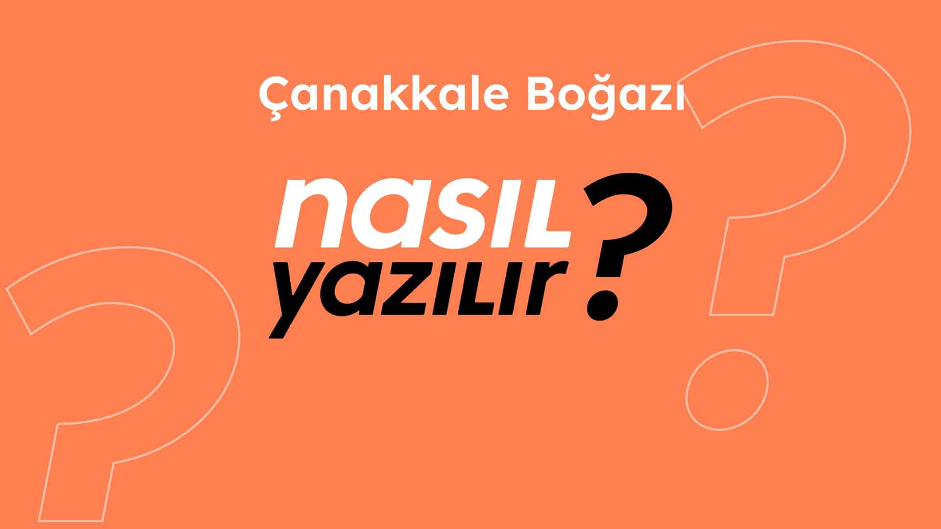 Çanakkale Boğazı